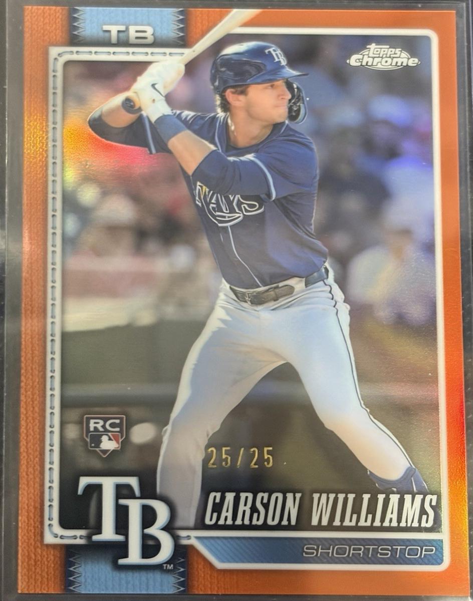 Carson Williams [Orange X-Fractor] (2026 Topps Chrome)