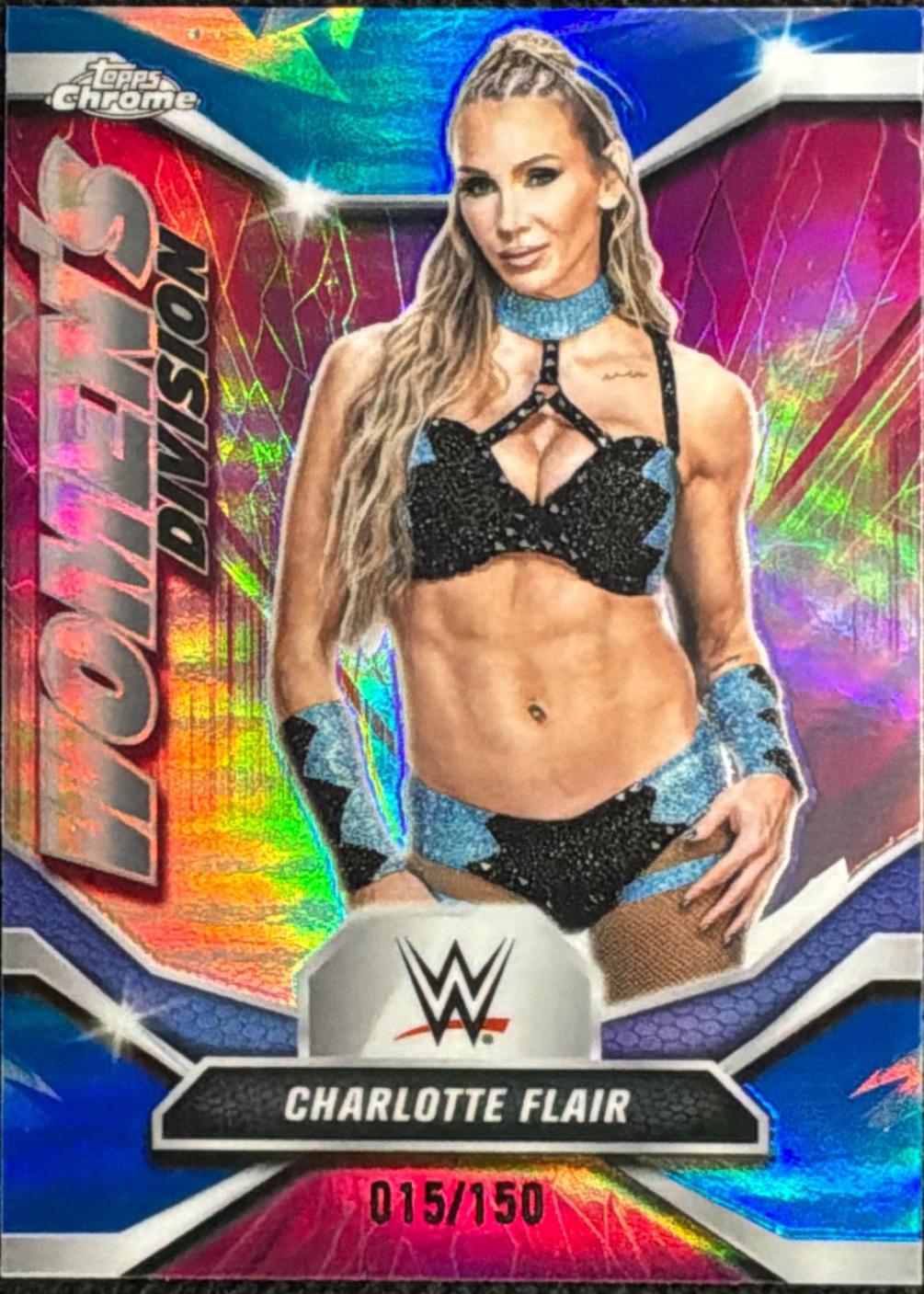 Charlotte Flair [Blue Refractor] #WDV-29