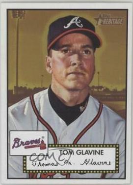 Tom Glavine #33 Baseball Cards 2001 Topps Heritage
