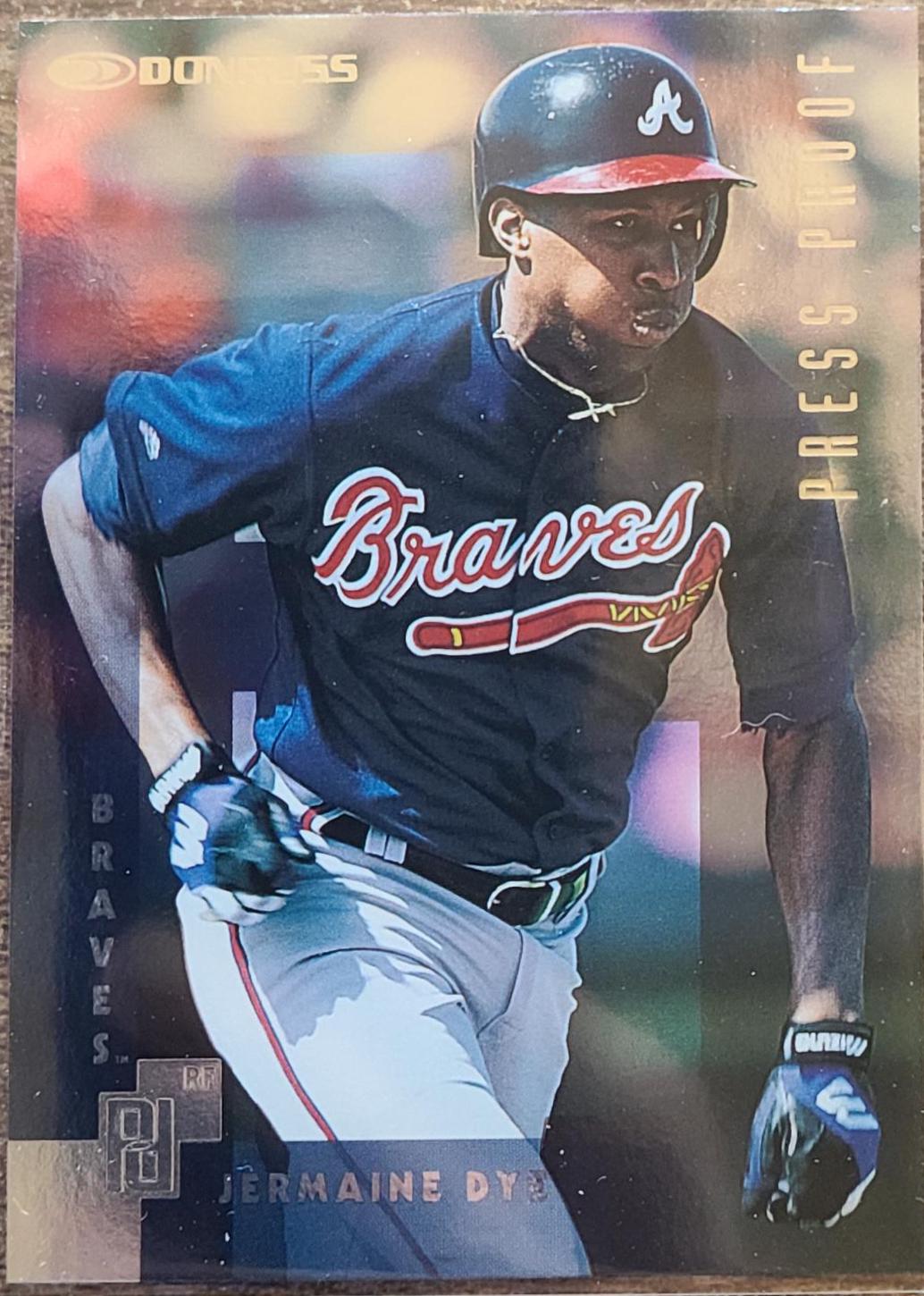 Jermaine Dye #111 Baseball Cards 1997 Panini Donruss Press Proof