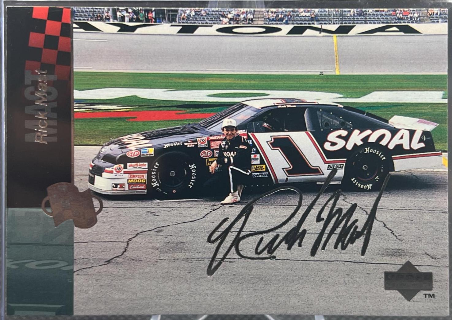 Rick Mast [Foil Autograph] #53 Racing Cards 1994 Upper Deck NASCAR