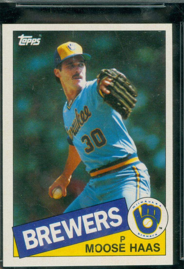 Moose Haas #151 Baseball Cards 1985 Topps Mini