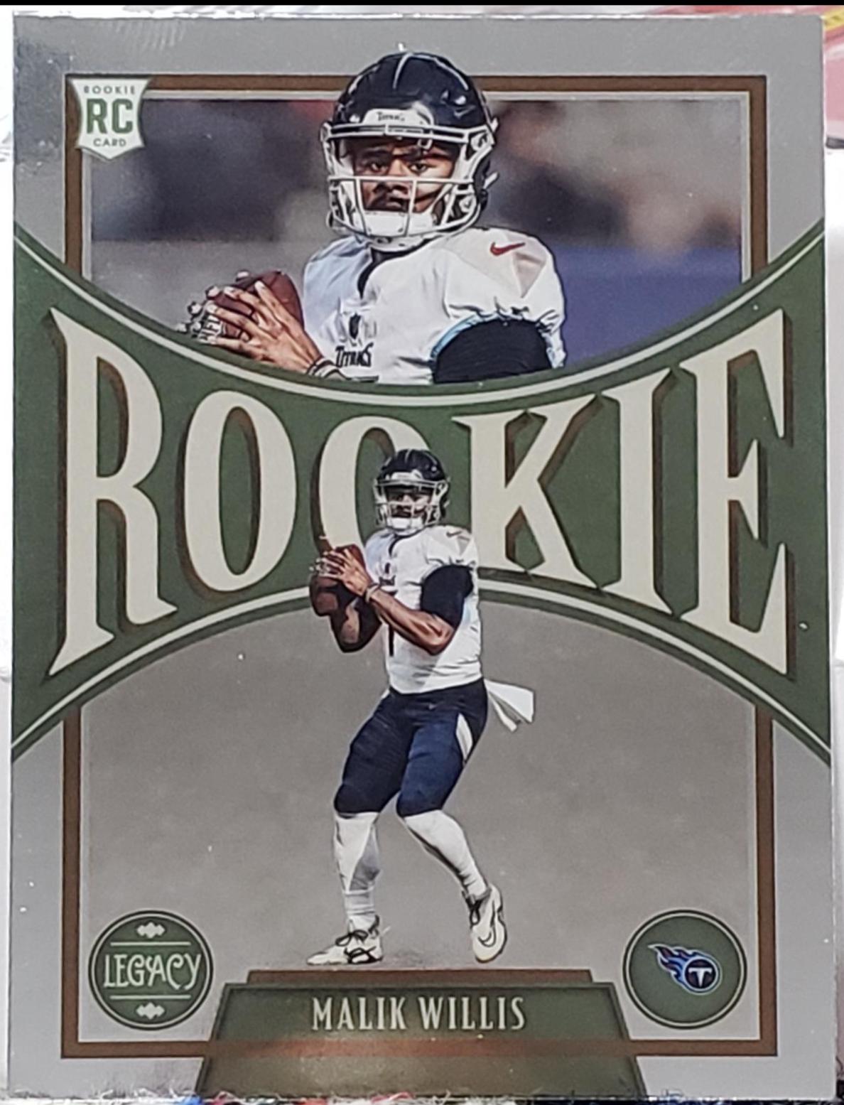 Malik Willis #202 Football Cards 2022 Panini Chronicles Legacy Update Rookies