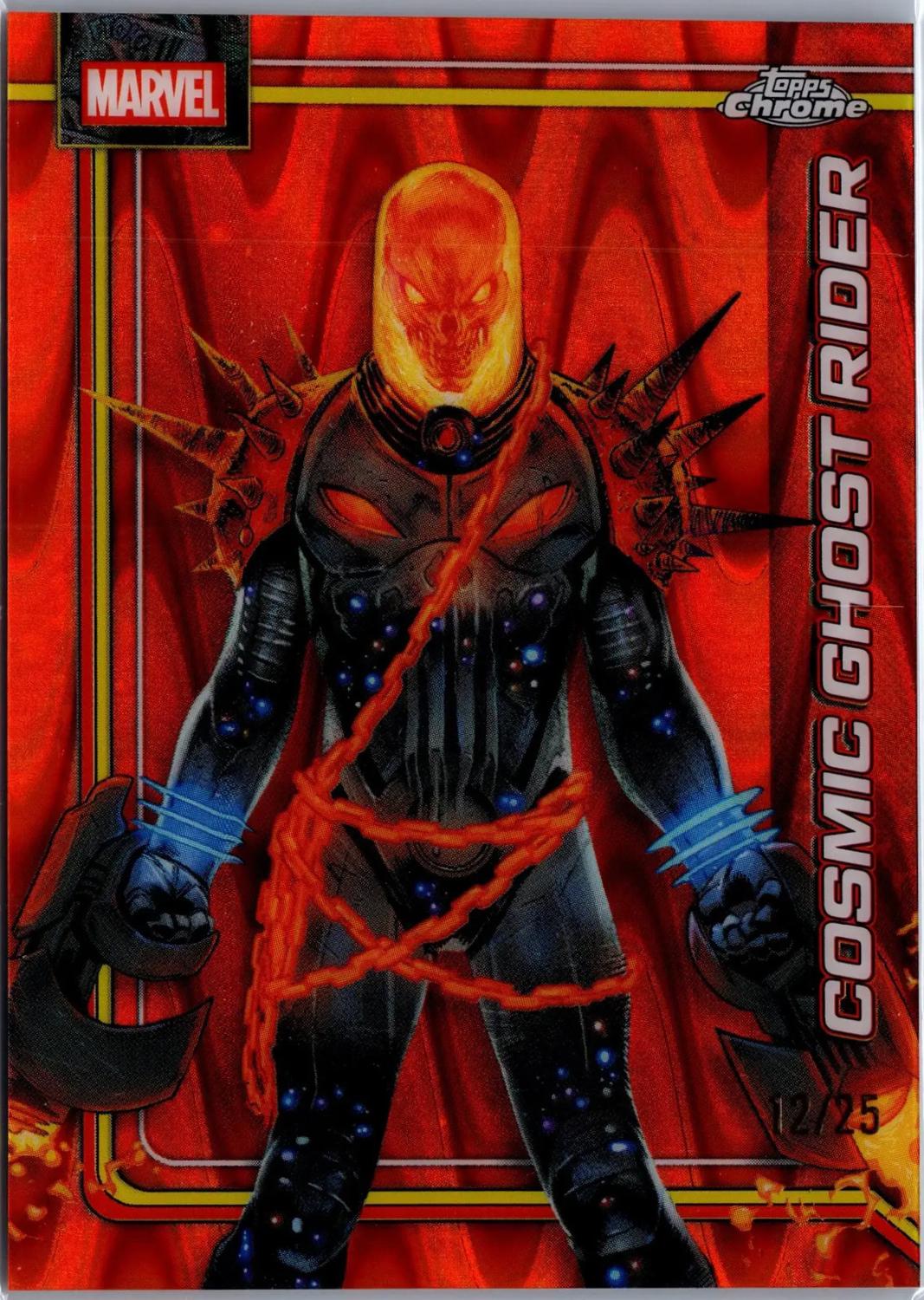 Cosmic Ghost Rider Orange RayWave Refractor