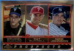 Durazo, Johnson, Burrell [Refractor] #204 Baseball Cards 2000 Topps Chrome Prices