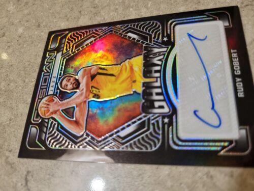 Rudy Gobert #GA-RUD Basketball Cards 2021 Panini Obsidian Galaxy Autographs