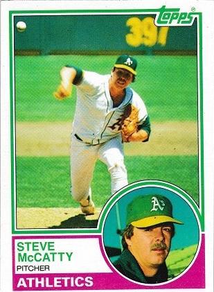 1983 Topps Steve McCatty #493 card