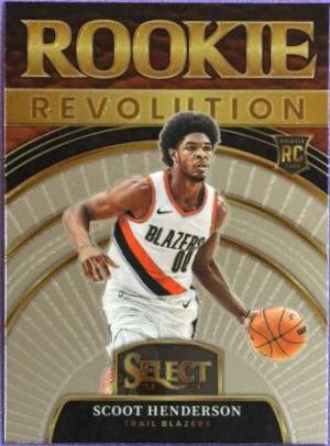 Scoot Henderson #4 Basketball Cards 2023 Panini Select Rookie Revolution
