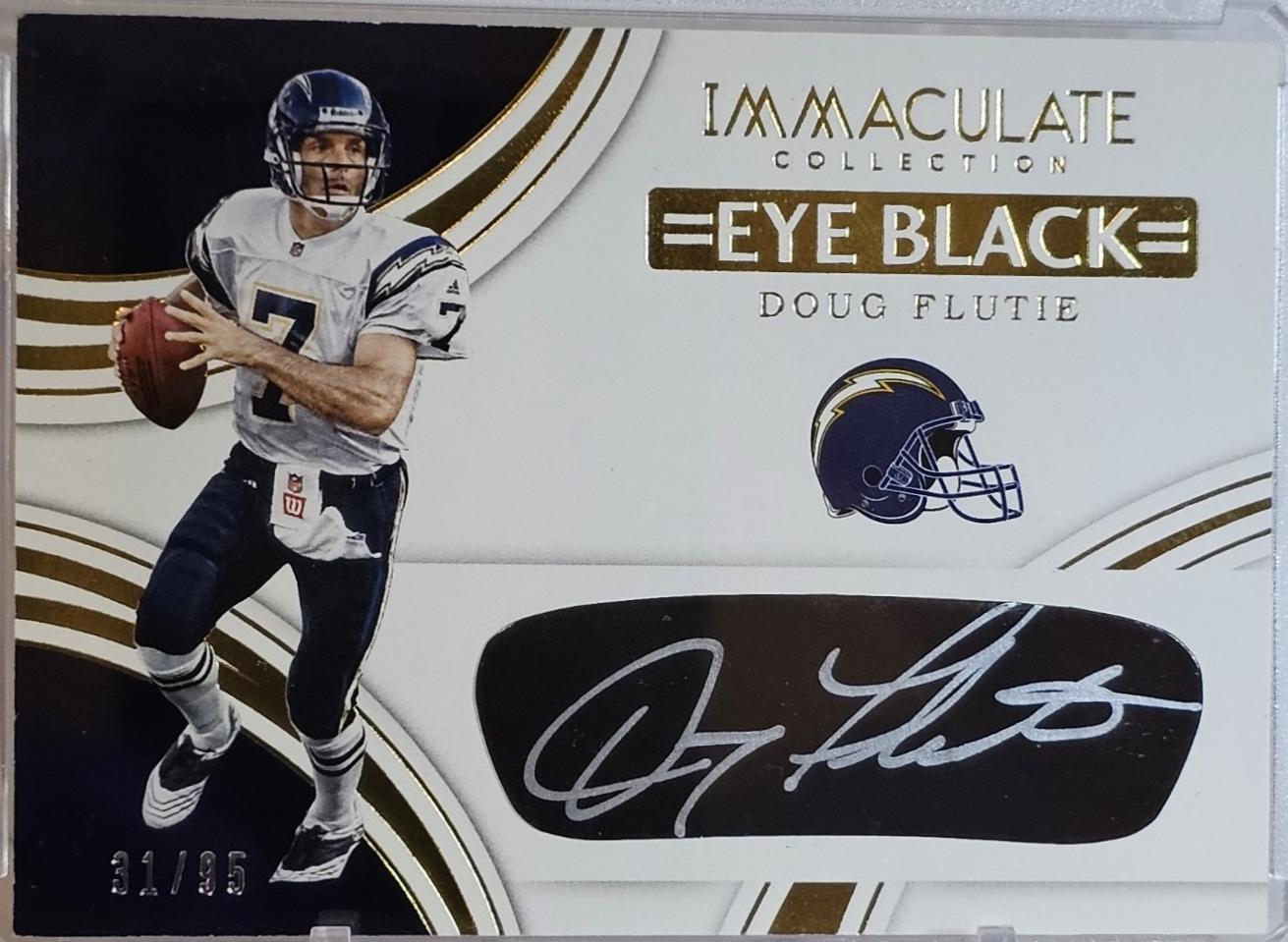 Doug Flutie #DFL 2016 Panini Immaculate Eye Black Autographs Football