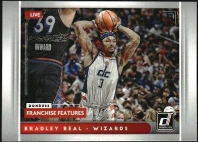 Bradley Beal #6 Basketball Cards 2021 Panini Donruss Franchise Features