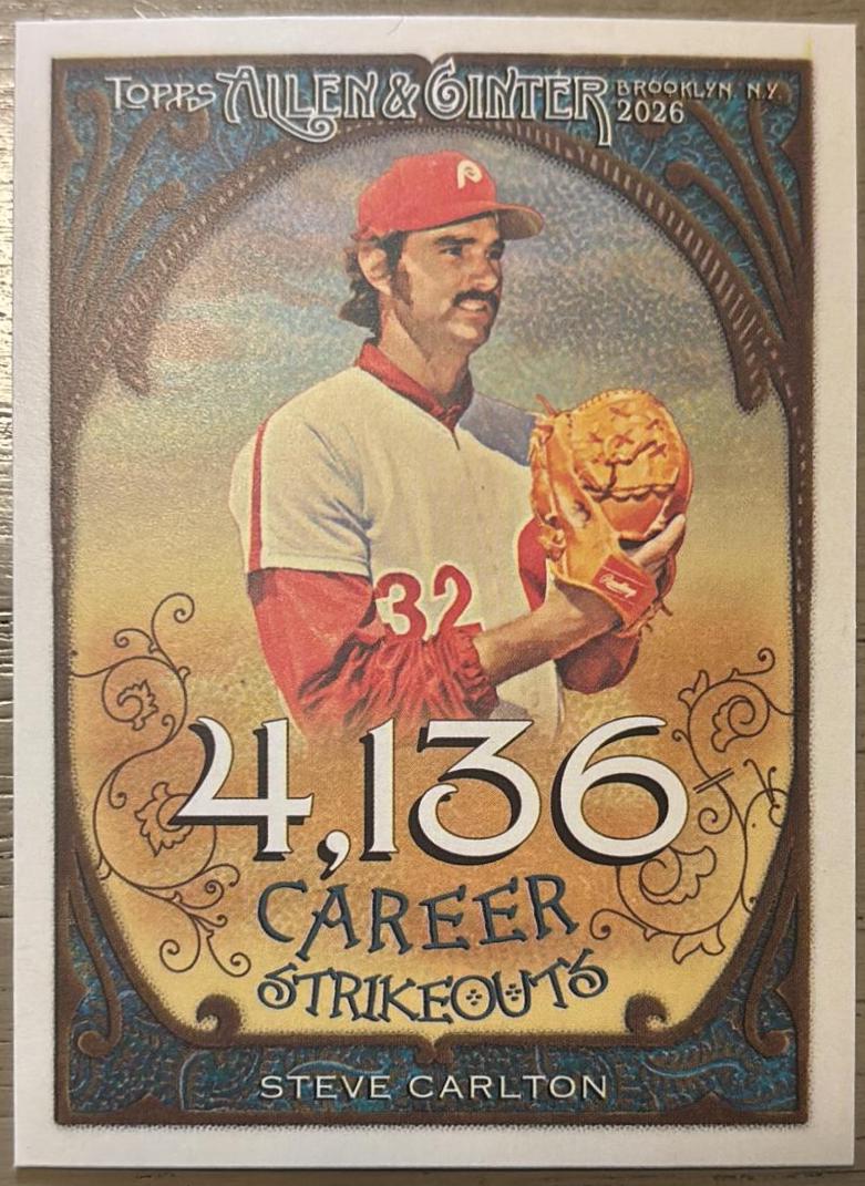 Steve Carlton #CR-27 2026 Onit Athlete Gravity Career 250 Baseball