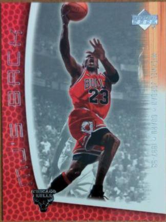 Michael Jordan #MJ-29 Basketball Cards 2001 Upper Deck MJ's Back