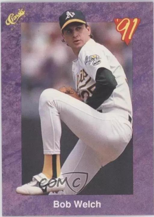 Bob Welch #199 Baseball Cards 1991 Classic