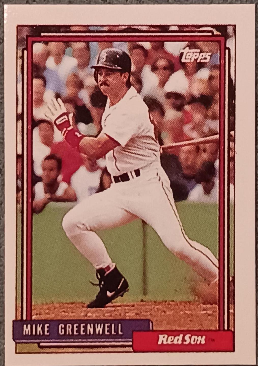 Mike Greenwell #113 Baseball Cards 1992 Topps Micro