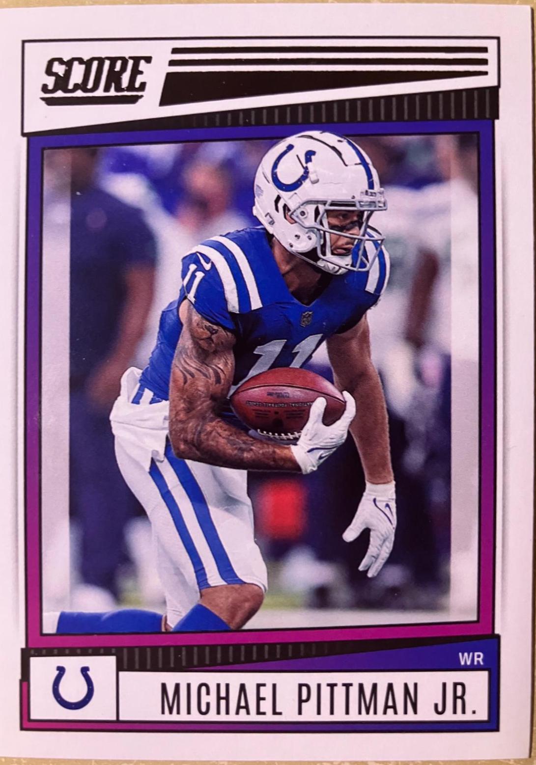 Michael Pittman Jr. #9 Football Cards 2022 Panini Score