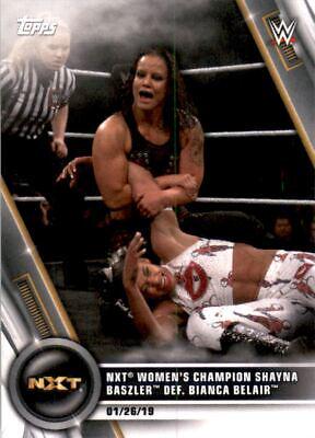 NXT Women's Champion Shayna Baszler def. Bianca Belair #6 Wrestling Cards 2020 Topps WWE Women's Division