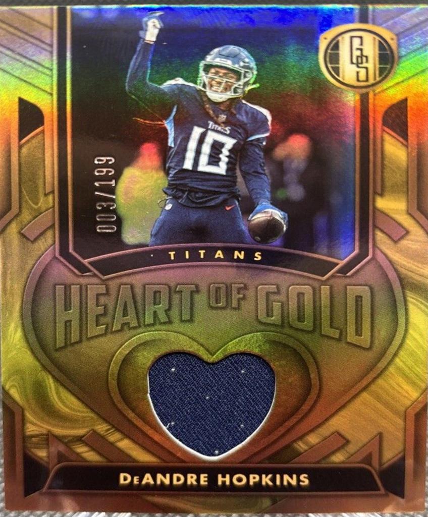 DeAndre Hopkins #HOGT-DHS Football Cards 2024 Panini Gold Standard Heart of Gold Thread