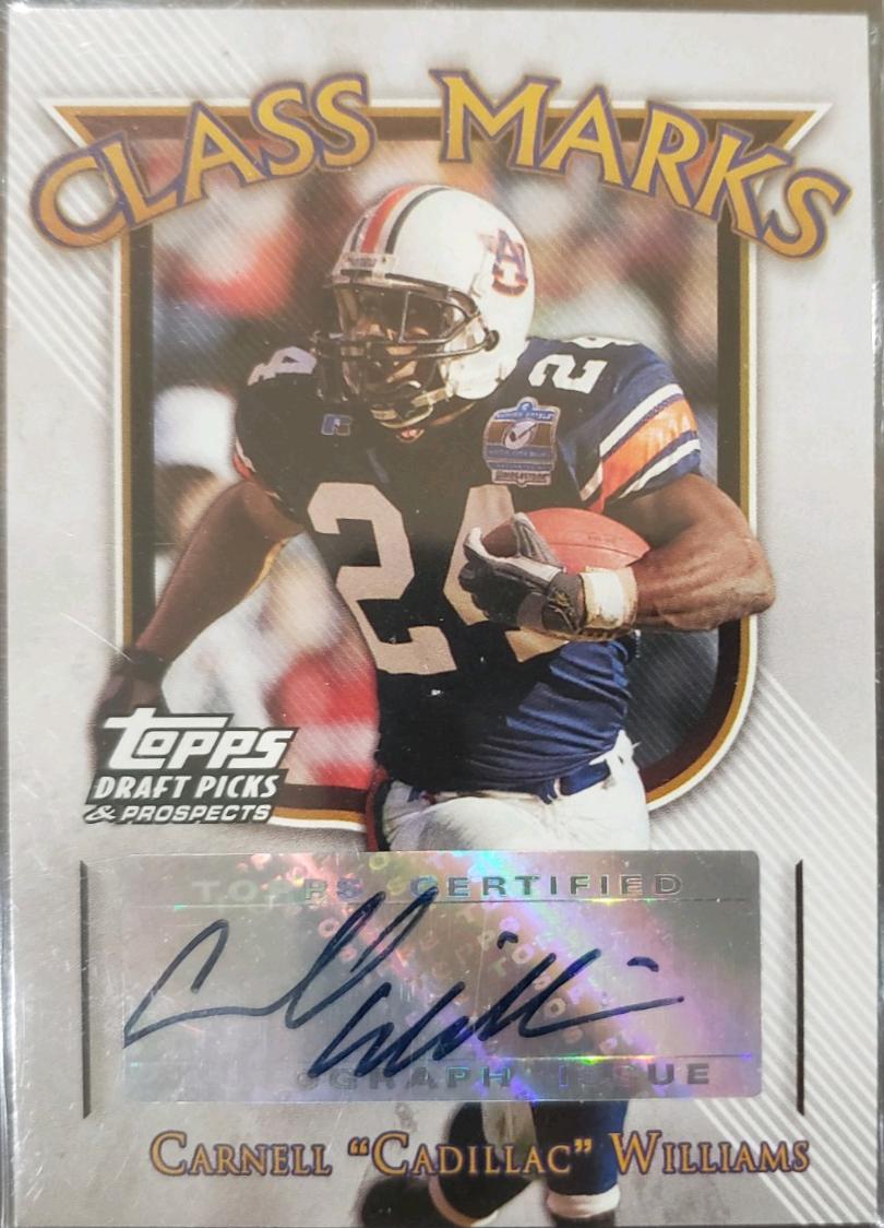 Cadillac Williams #T-CW Football Cards 2005 Topps Certified Autograph