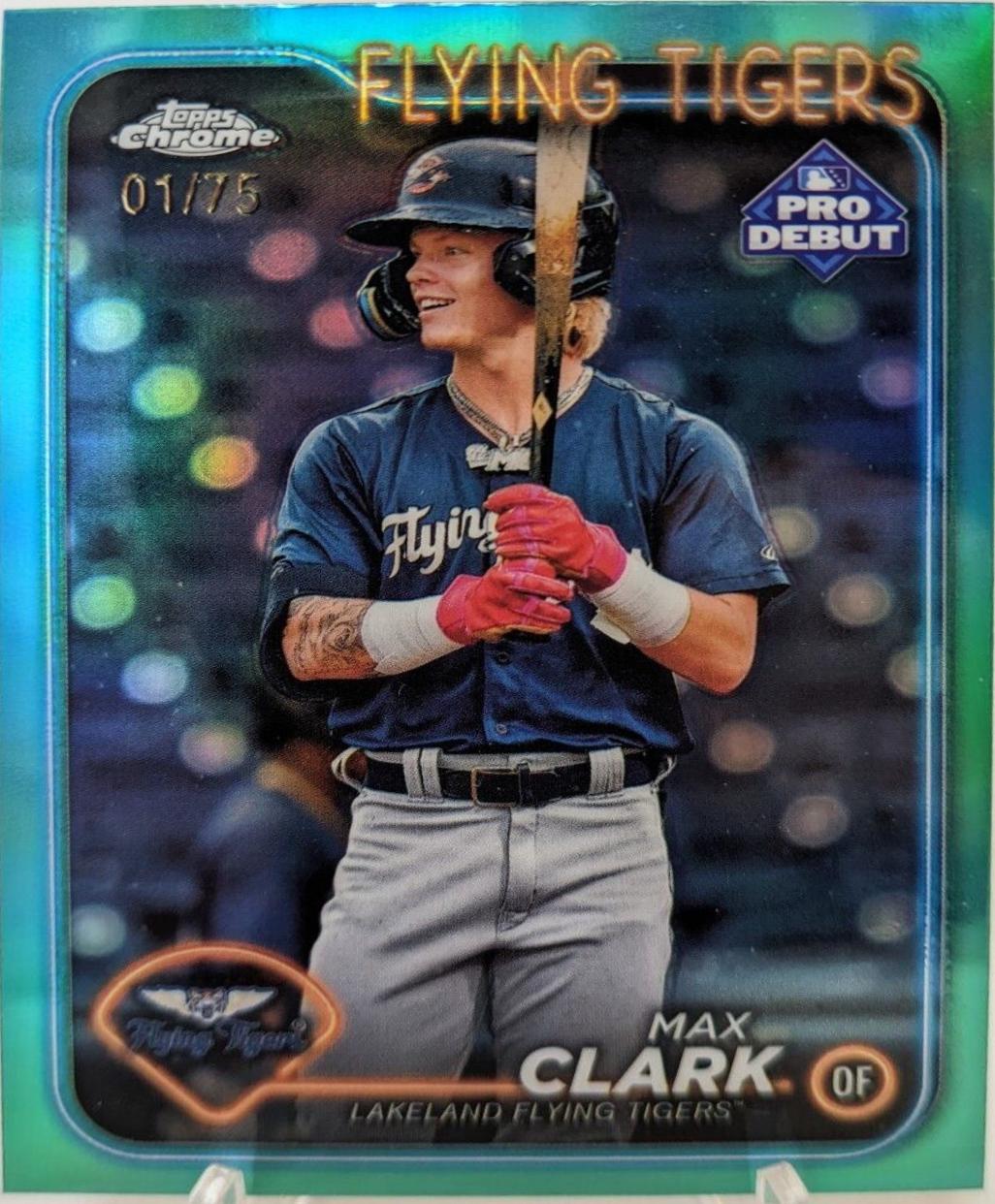 Max Clark [Aqua Refractor] #PDC-141 Prices | 2024 Topps Pro Debut ...