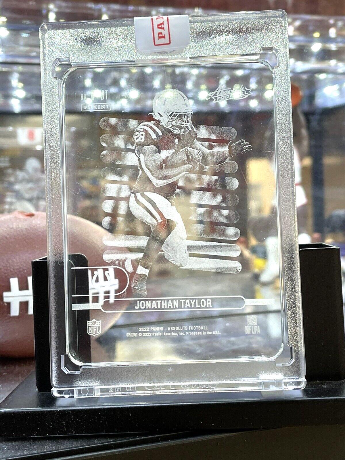Jonathan Taylor #G-JT Football Cards 2022 Panini Absolute Glass