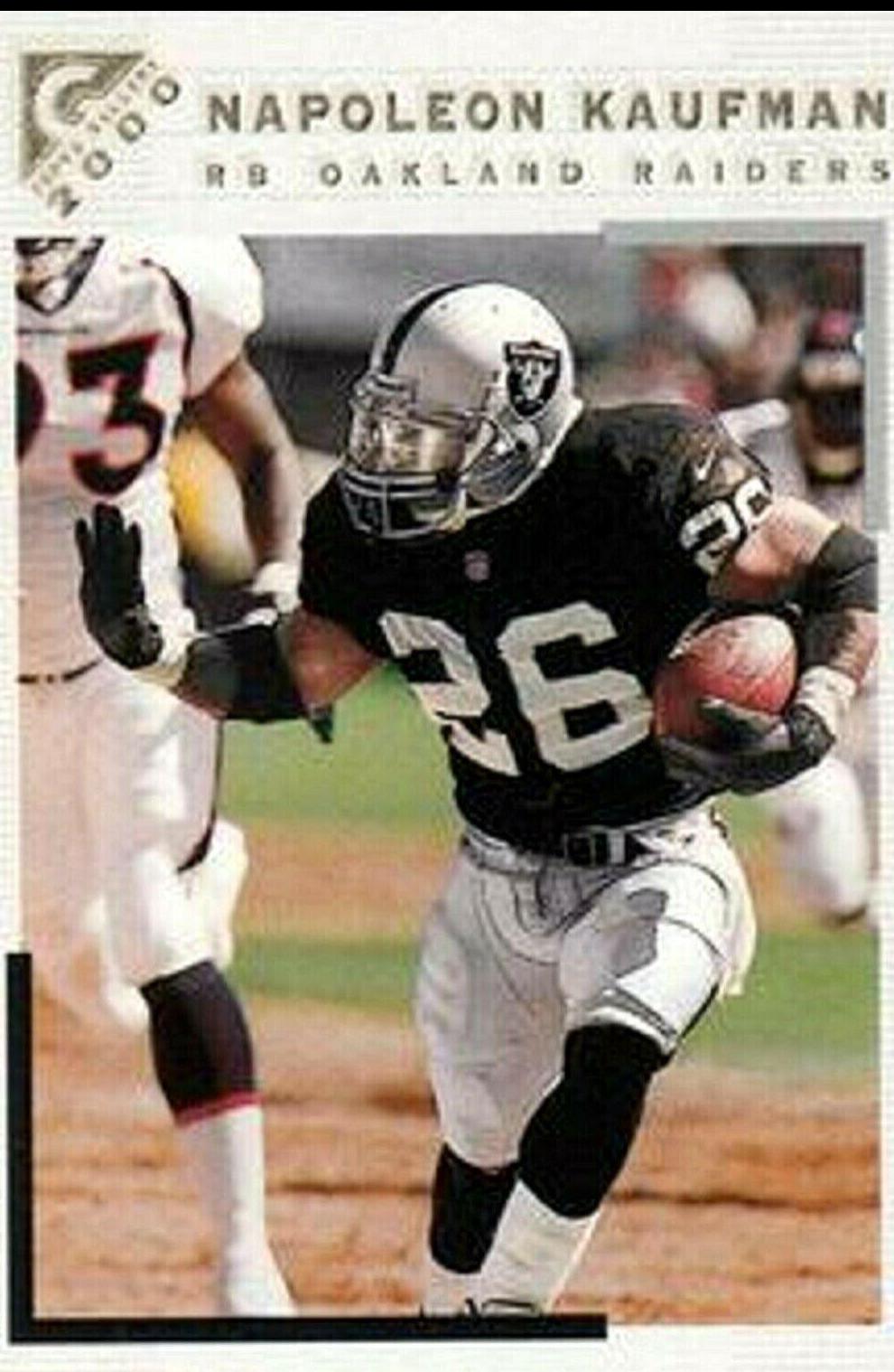 Napoleon Kaufman #17 Football Cards 2000 Topps Gallery