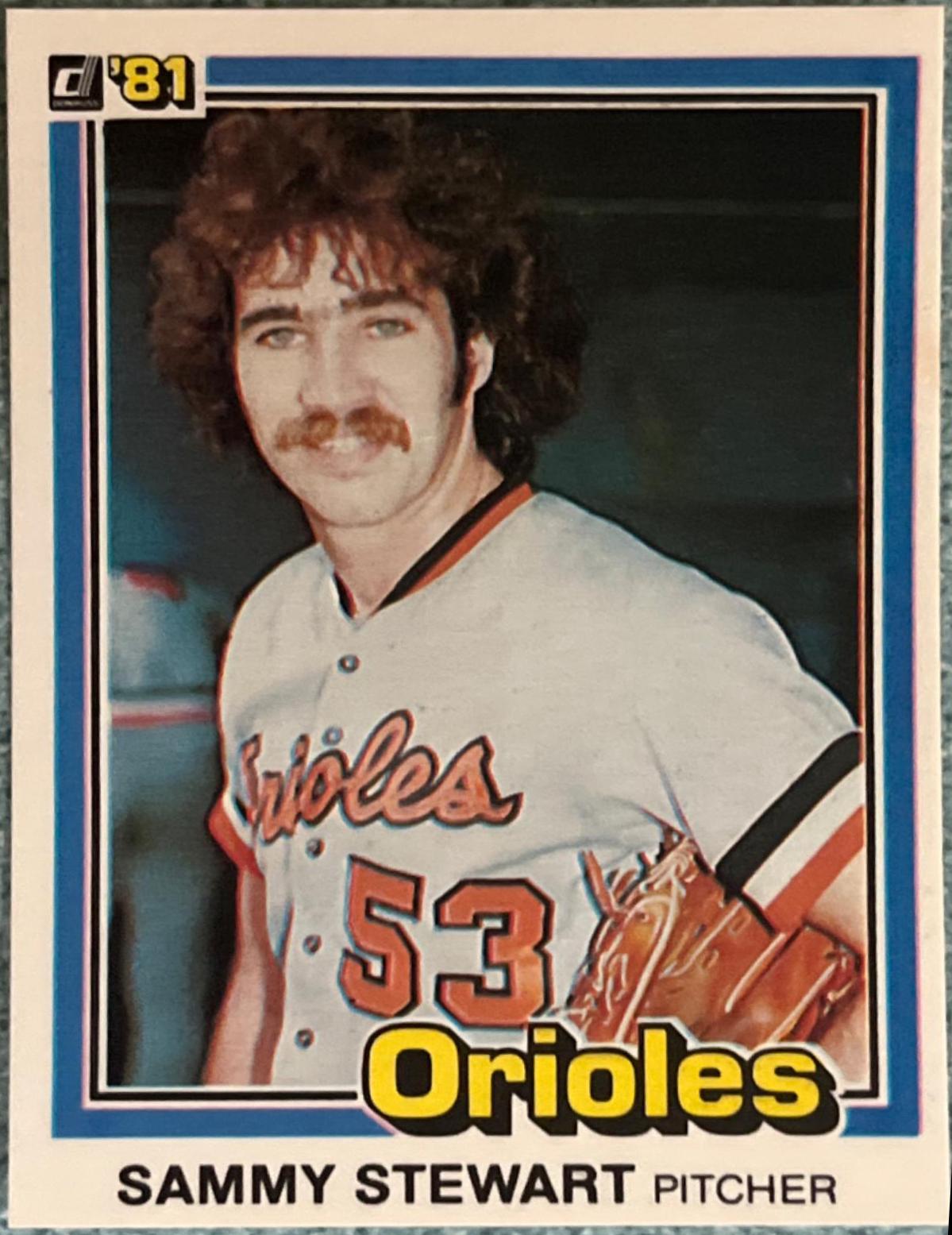 Sammy Stewart #474 Baseball Cards 1981 Donruss