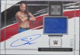 Shinsuke Nakamura #EM-SHN Wrestling Cards 2022 Panini Impeccable WWE Elegance Memorabilia Autographs