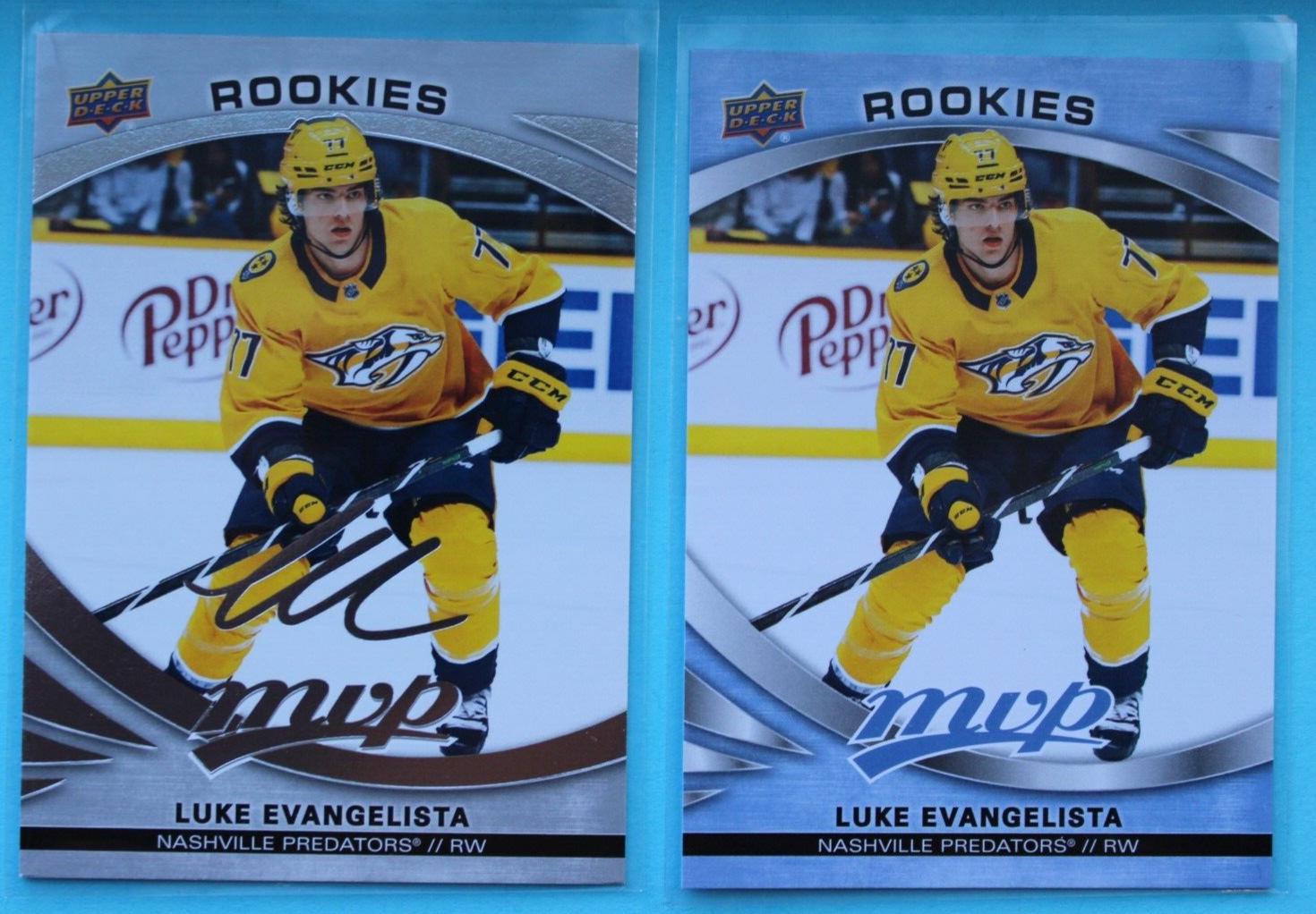 Luke Evangelista #239 Hockey Cards 2023 Upper Deck MVP