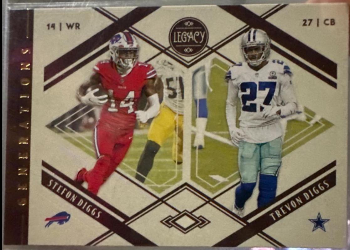 Stefon Diggs / Trevon Diggs #G-8 Football Cards 2021 Panini Legacy Generations