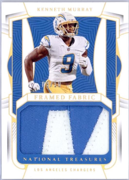 Kenneth Murray #FFA-KMU Football Cards 2022 Panini National Treasures Framed Fabric