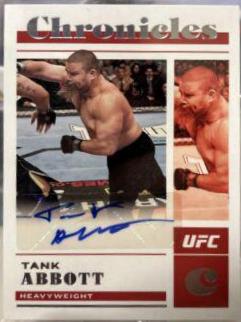 Tank Abbott #CS-TAB Ufc Cards 2023 Panini Chronicles UFC Signatures