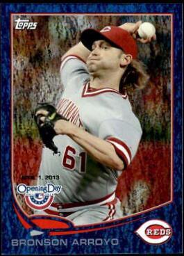 Bronson Arroyo #29 Baseball Cards 2013 Topps Opening Day
