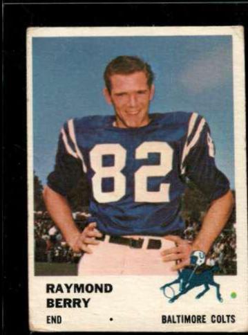 Raymond Berry #33 Football Cards 1961 Fleer