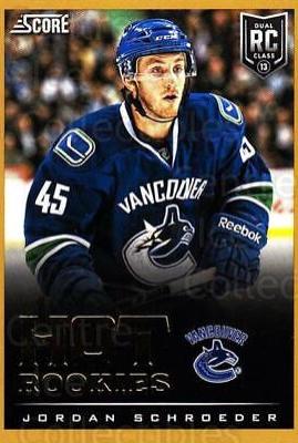 Jordan Schroeder #637 Hockey Cards 2013 Panini Score