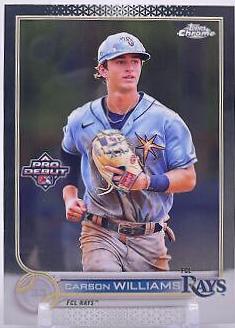 Carson Williams #PDC-54 2022 Topps Pro Debut Chrome Baseball