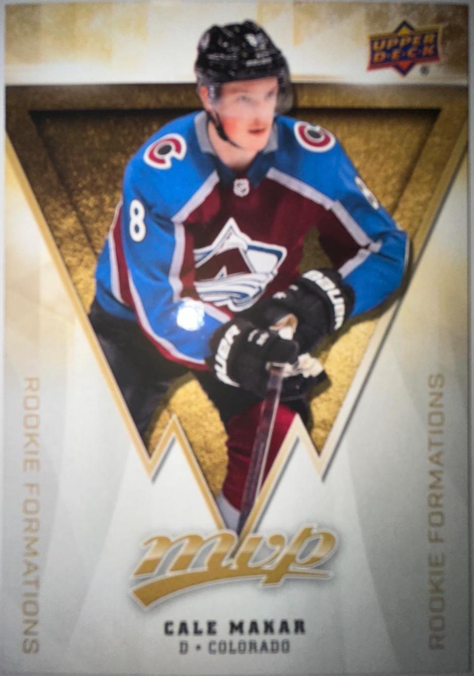 Cale Makar #RF-3 Hockey Cards 2020 Upper Deck MVP Rookie Formations