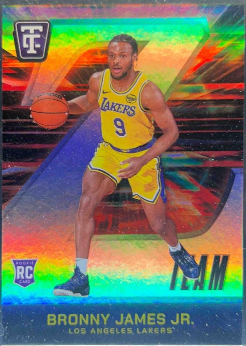 Bronny James Jr. #4 Basketball Cards 2024 Panini Totally Certified Z Team Mirror