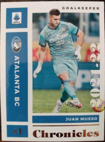 Juan Musso #5 Soccer Cards 2021 Panini Chronicles Serie A