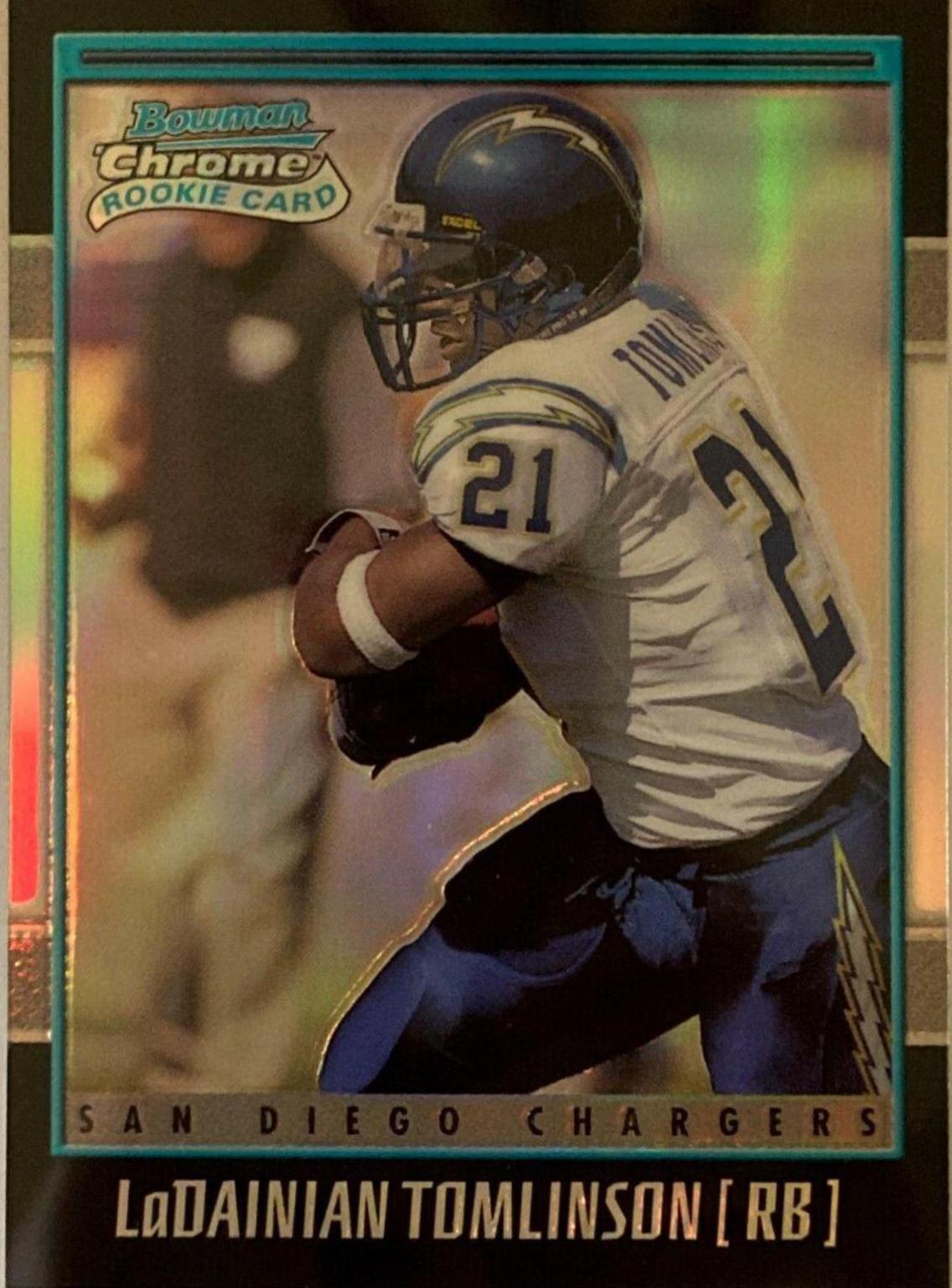 LaDainian Tomlinson #190 Football Cards 2001 Bowman Chrome