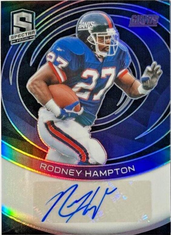 Rodney Hampton #35 2023 Panini Spectra Football Signatures
