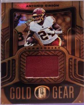 Antonio Gibson #GG-AGI Football Cards 2022 Panini Gold Standard Gear