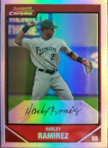 Hanley Ramirez #1 Baseball Cards 2007 Bowman Chrome