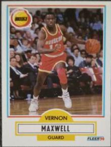 Vernon Maxwell #72 Basketball Cards 1990 Fleer