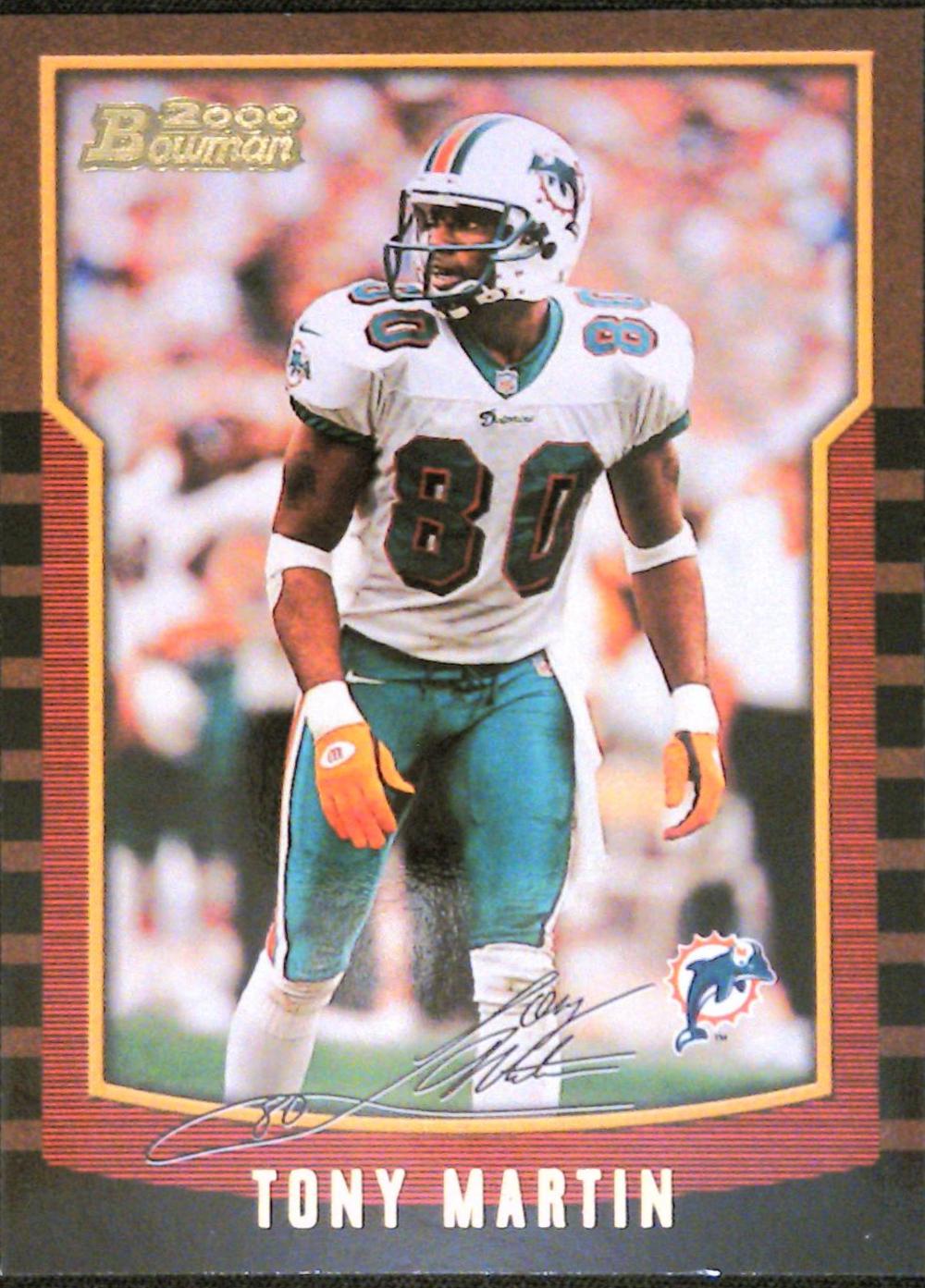 Tony Martin #15 Football Cards 2000 Bowman