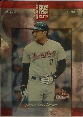 Lance Berkman #17 Baseball Cards 2002 Donruss Elite