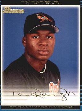 Tim Raines Jr. #228 Baseball Cards 2002 Bowman
