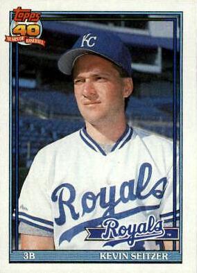 Kevin Seitzer #695 Baseball Cards 1991 Topps