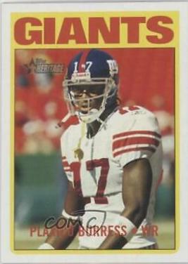 Plaxico Burress #25 Football Cards 2005 Topps Heritage