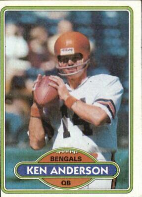 Ken Anderson #388 Football Cards 1980 Topps