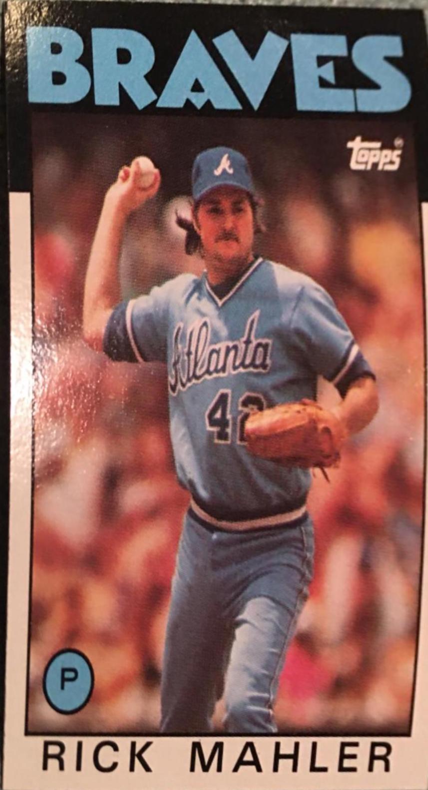 Rick Mahler (1986 Topps)